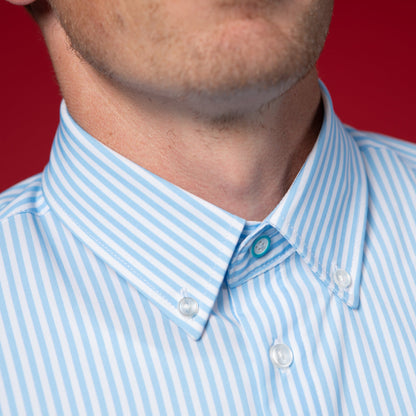 Range Shirt - White and Blue Pinstripe