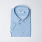 Range Shirt - Pale Blue w/ Leaves