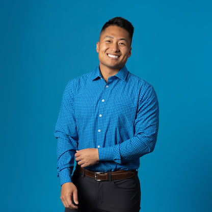 Range Shirt - Navy/Royal Blue Gingham