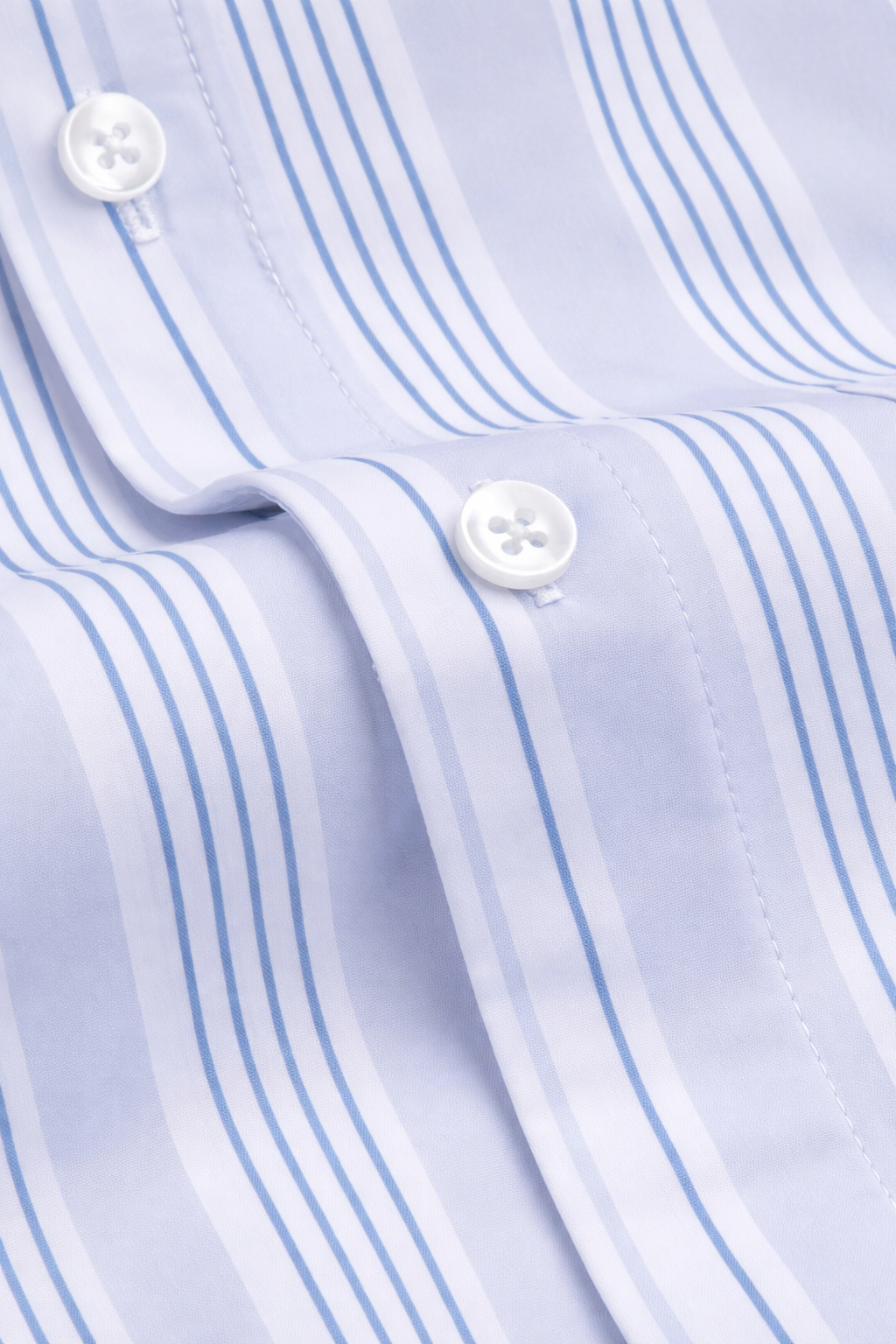 FINAL SALE: Range Shirt - Grey w/ Blue and White Stripes (No Returns or Exchanges)