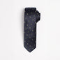 Navy blue tie with green cactus pattern