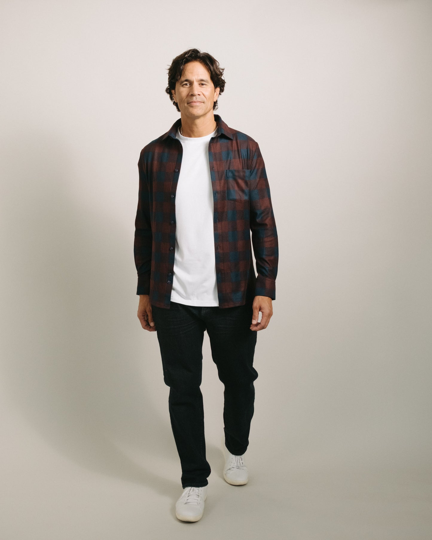 Arctic Flannel - Mulberry Plaid