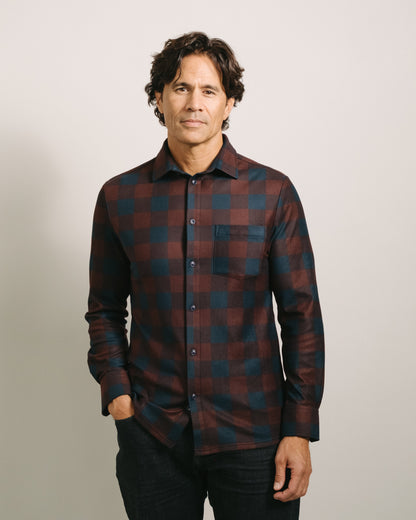Arctic Flannel - Mulberry Plaid